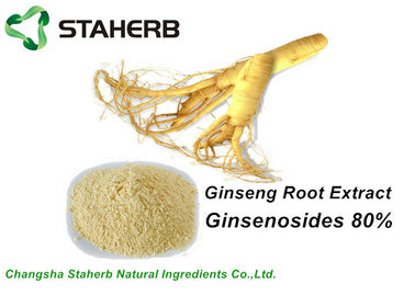 Chine CLHP cosmétique naturelle de Ginsenosides 80% d'extrait de racine de ginseng d'ingrédients fournisseur