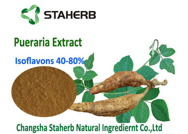 Chine Poudre brun clair CAS 3681 d'extrait de racine de Lobata de Pueraria d'Isoflavons40%~80% 99 0 fournisseur