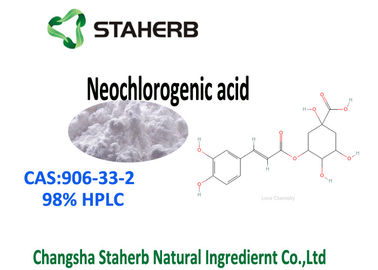 Chine CLHP néochlorogénique pure blanche CAS 906-33-2 de l'acide 98% de documentations de référence standard de poudre fournisseur