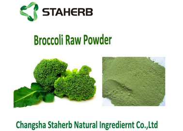 Chine La couleur verte déshydratée de brocoli de pousse de poudre organique d'extrait empêchent le cancer de la peau fournisseur