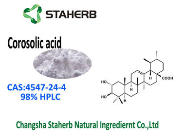Chine CLHP composée de l'acide 98% de CAS 4547-24-4 Corosolic d'extrait de feuille de Banaba de triterpénoïde fournisseur